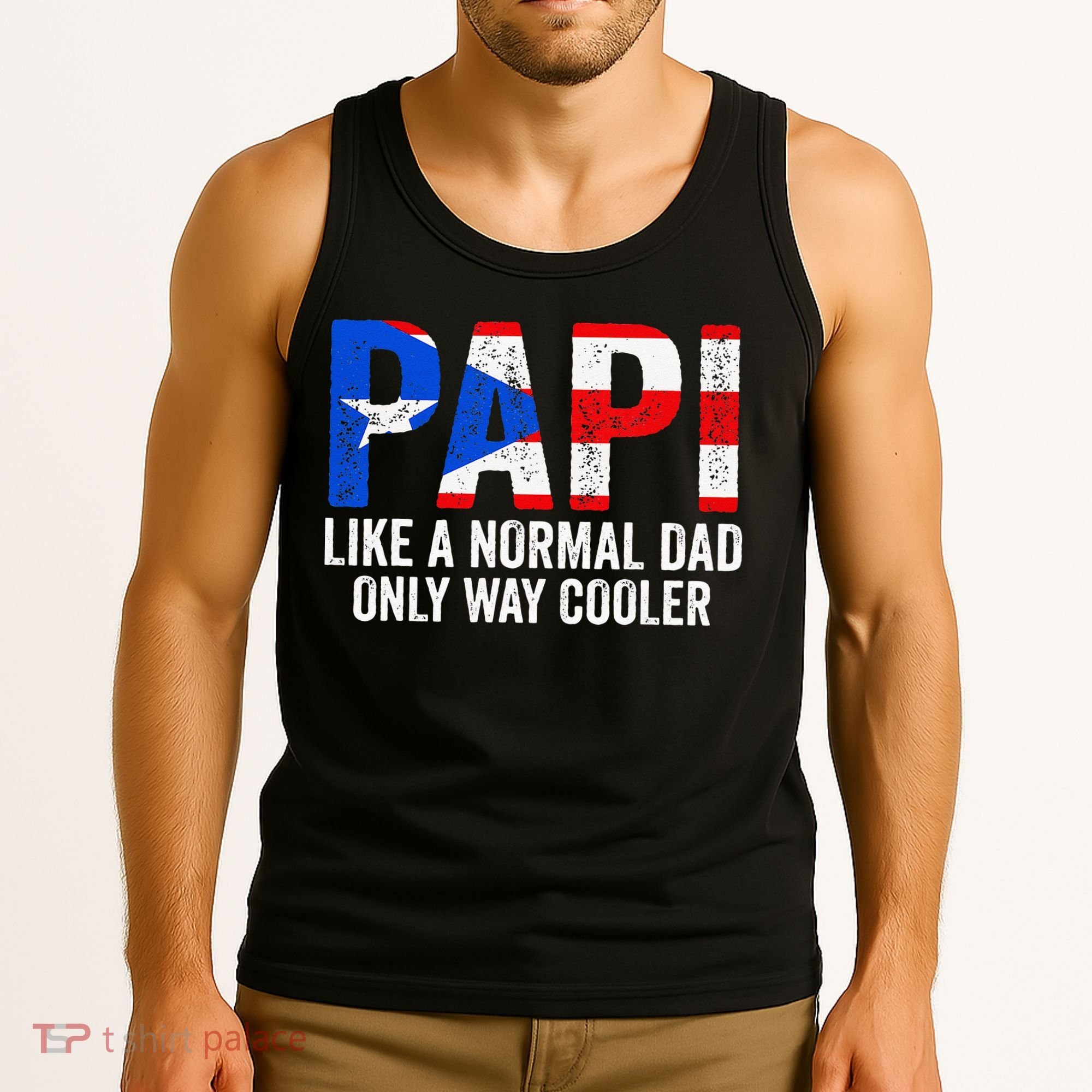 Papi like a normal Dad only cooler Puerto Rican Tank Top