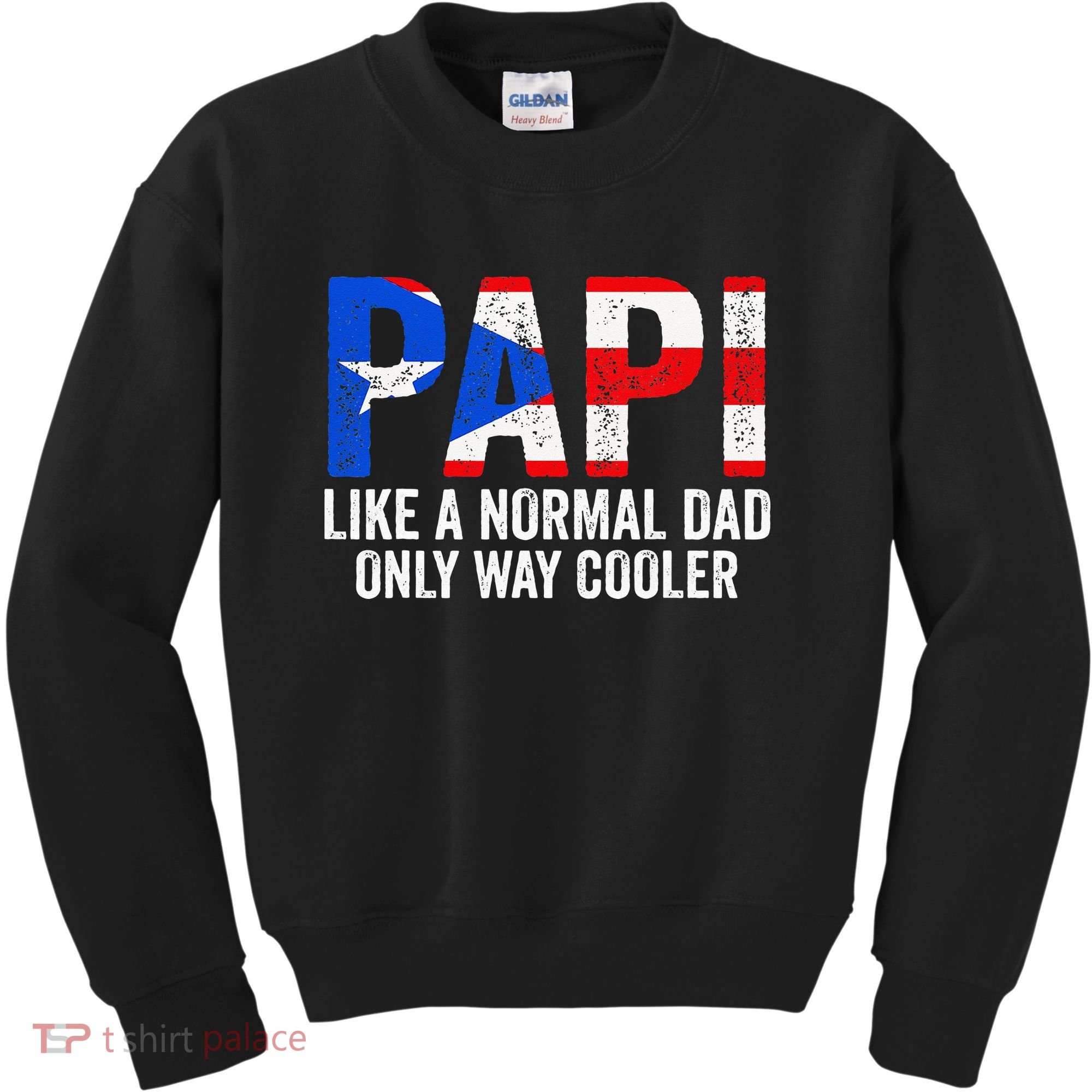 Papi like a normal Dad only cooler Puerto Rican Kids Sweatshirt