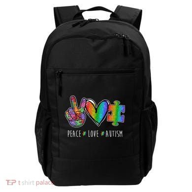 Peace Love Autism Colorful Backpack