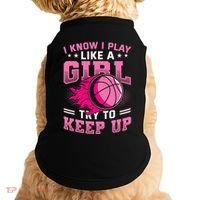 Play Like A Girl Basketball Doggie Tank thumb 0