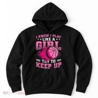Play Like A Girl Basketball Hoodie thumb 0