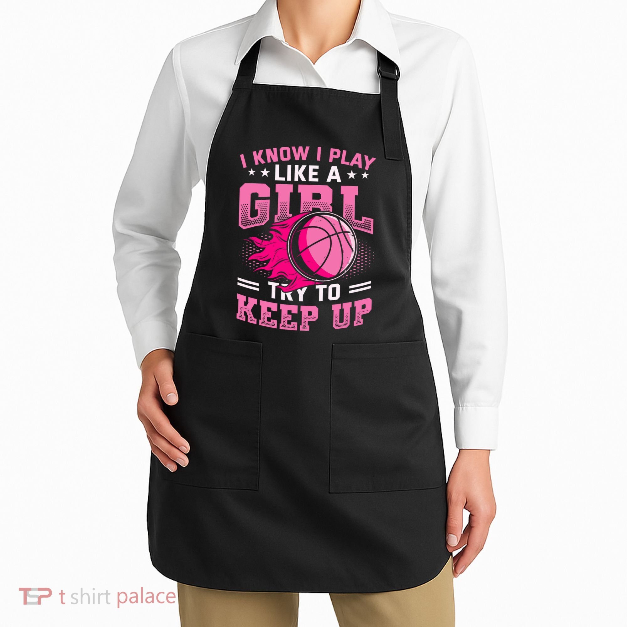 Play Like A Girl Basketball Apron