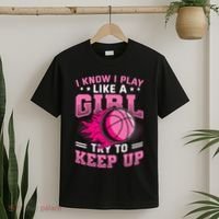 Play Like A Girl Basketball T-Shirt thumb 2