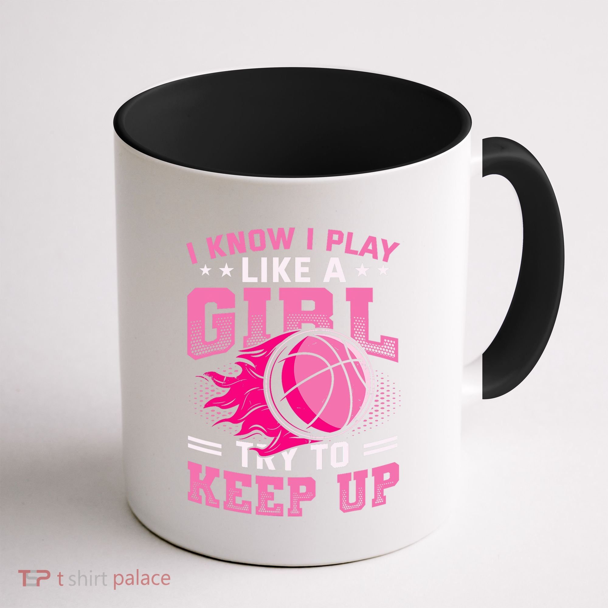 Play Like A Girl Basketball Coffee Mug