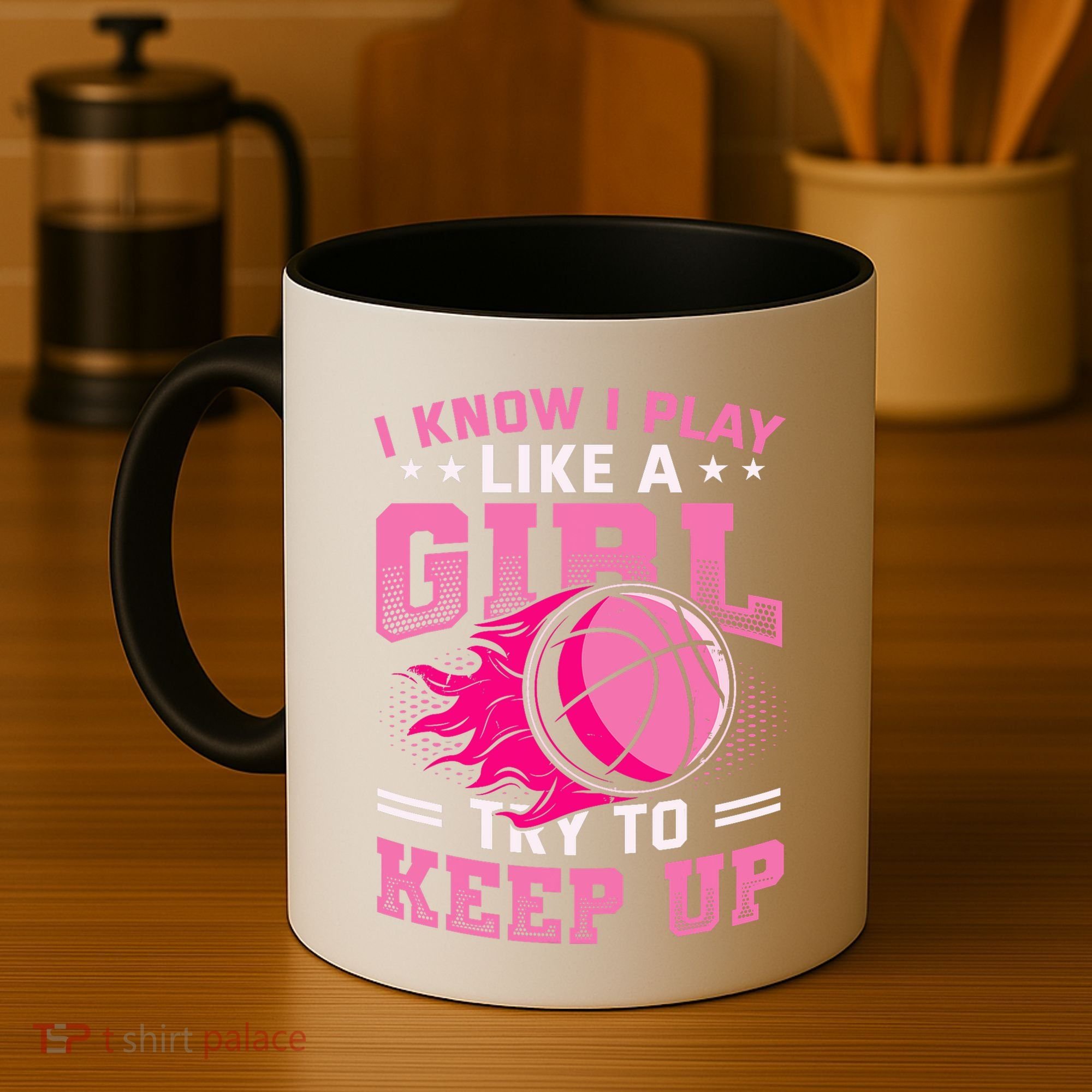 Play Like A Girl Basketball Coffee Mug