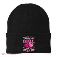 Play Like A Girl Basketball Beanie thumb 0