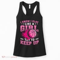 Play Like A Girl Basketball Women's Tank Top thumb 0
