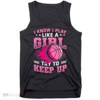 Play Like A Girl Basketball Tank Top thumb 0