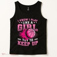 Play Like A Girl Basketball Tank Top thumb 2