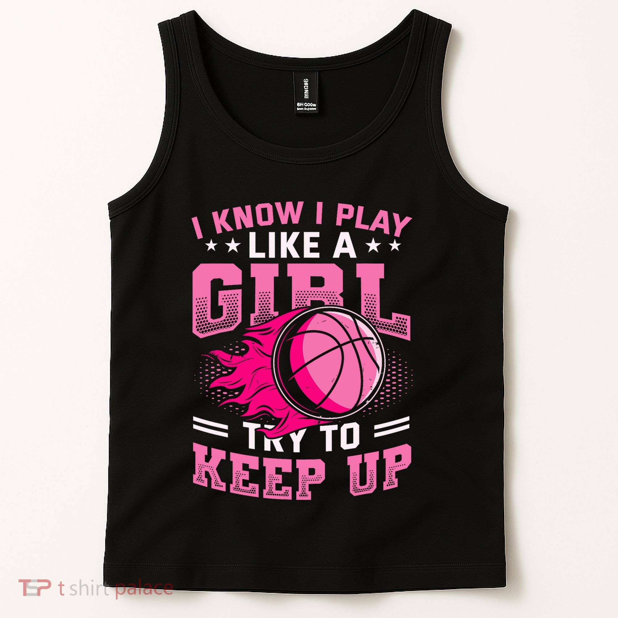Play Like A Girl Basketball Tank Top