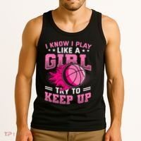 Play Like A Girl Basketball Tank Top thumb 3