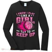 Play Like A Girl Basketball Women's Long Sleeve Shirt thumb 0