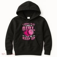 Play Like A Girl Basketball Kids Hoodie thumb 0