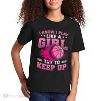 Play Like A Girl Basketball Kids T-Shirt thumb 2