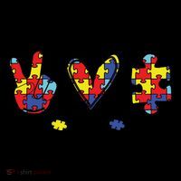 Peace Love Autism Awareness Coffee Mug thumb 5