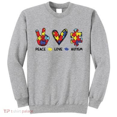 Peace Love Autism Awareness Sweatshirt