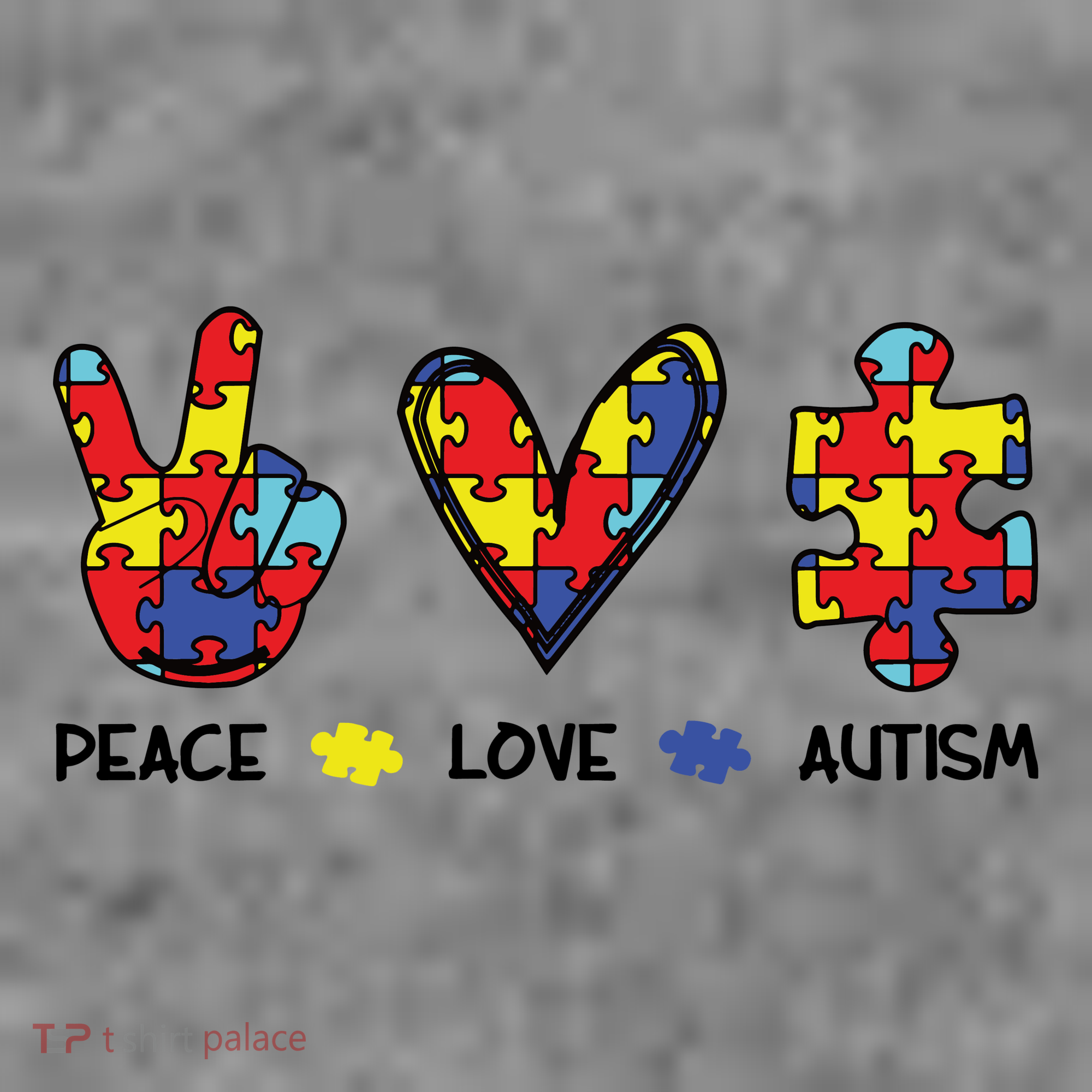 Peace Love Autism Awareness Sweatshirt