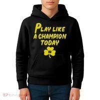 Play Like A Champions Todays For Funny Kids Hoodie thumb 4