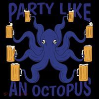 Party Like An Octopus Beer Backpack thumb 2