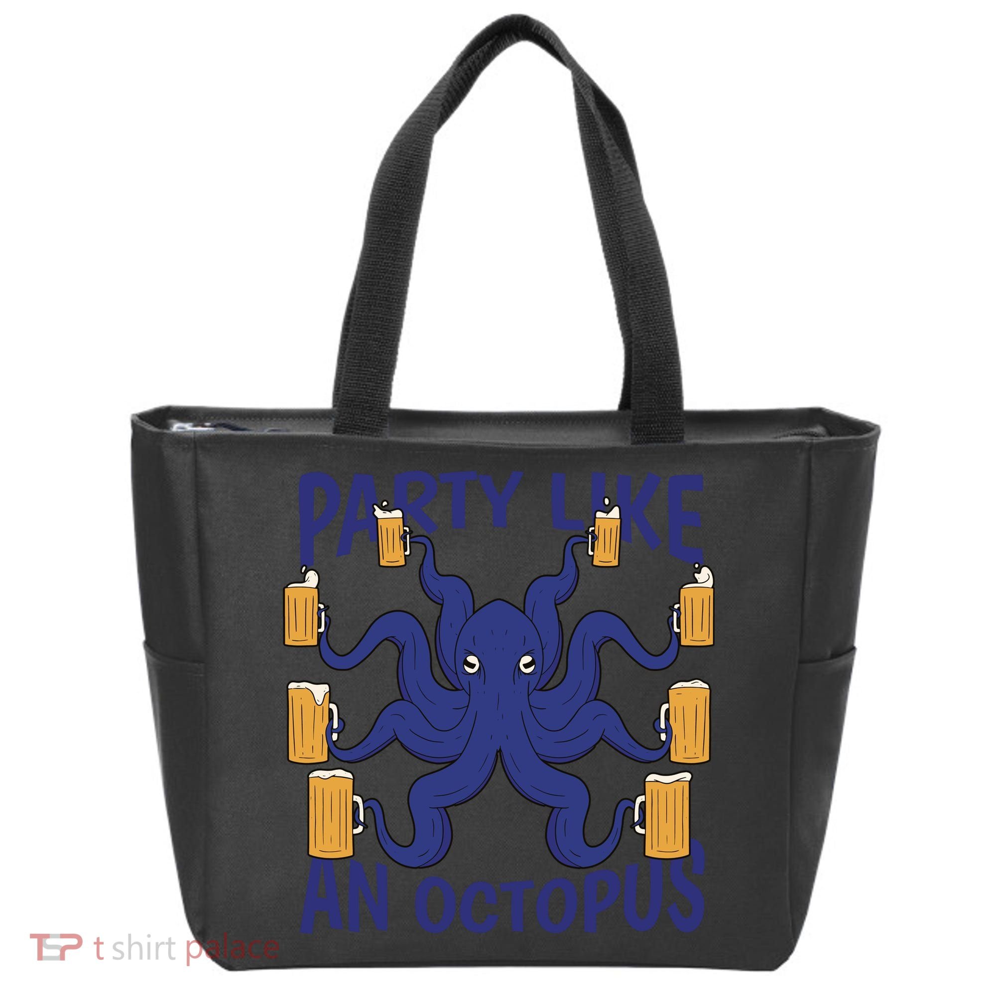 Party Like An Octopus Beer Tote Bag