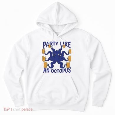 Party Like An Octopus Beer Hoodie