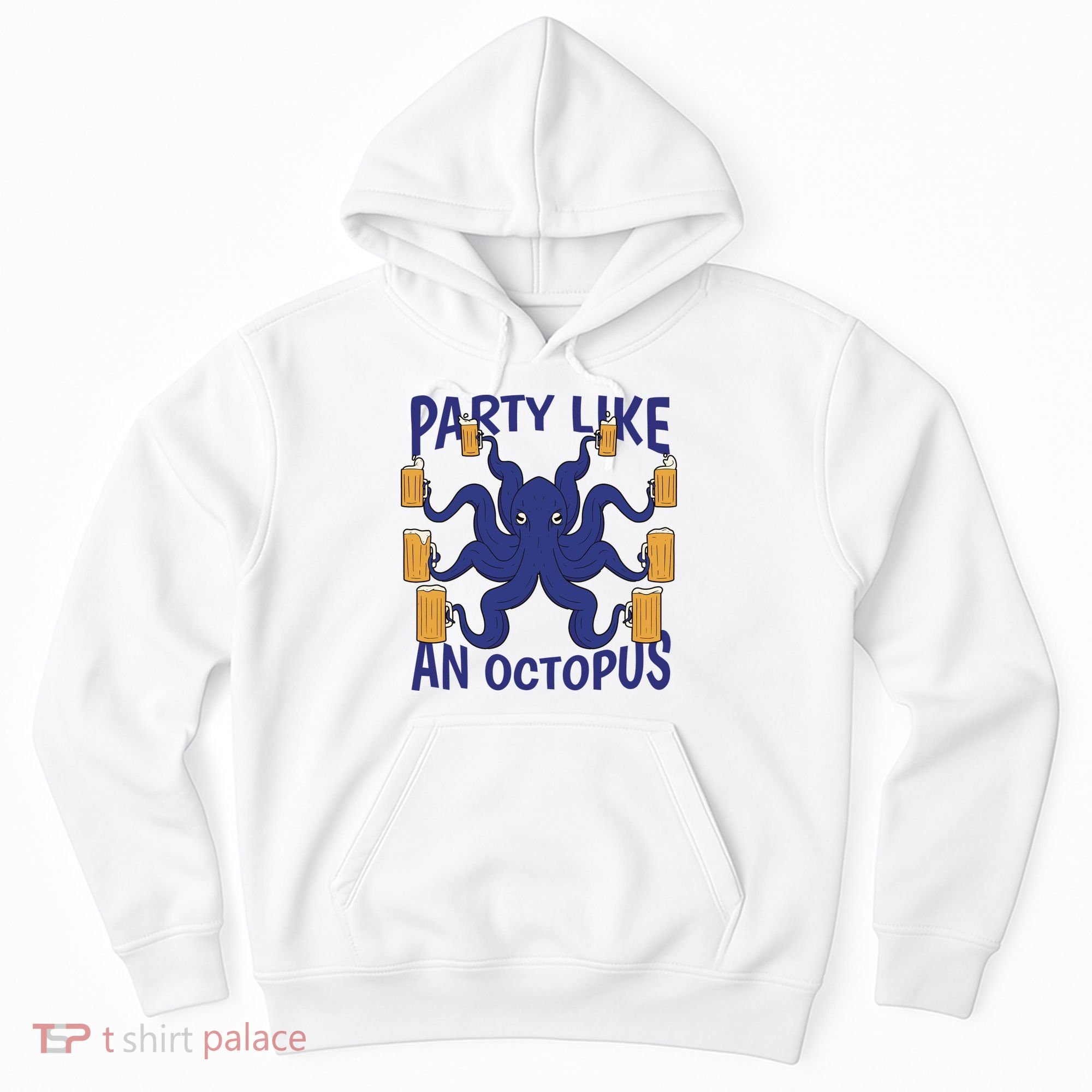 Party Like An Octopus Beer Hoodie