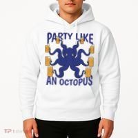 Party Like An Octopus Beer Hoodie thumb 2