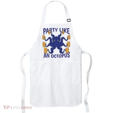 Party Like An Octopus Beer Apron