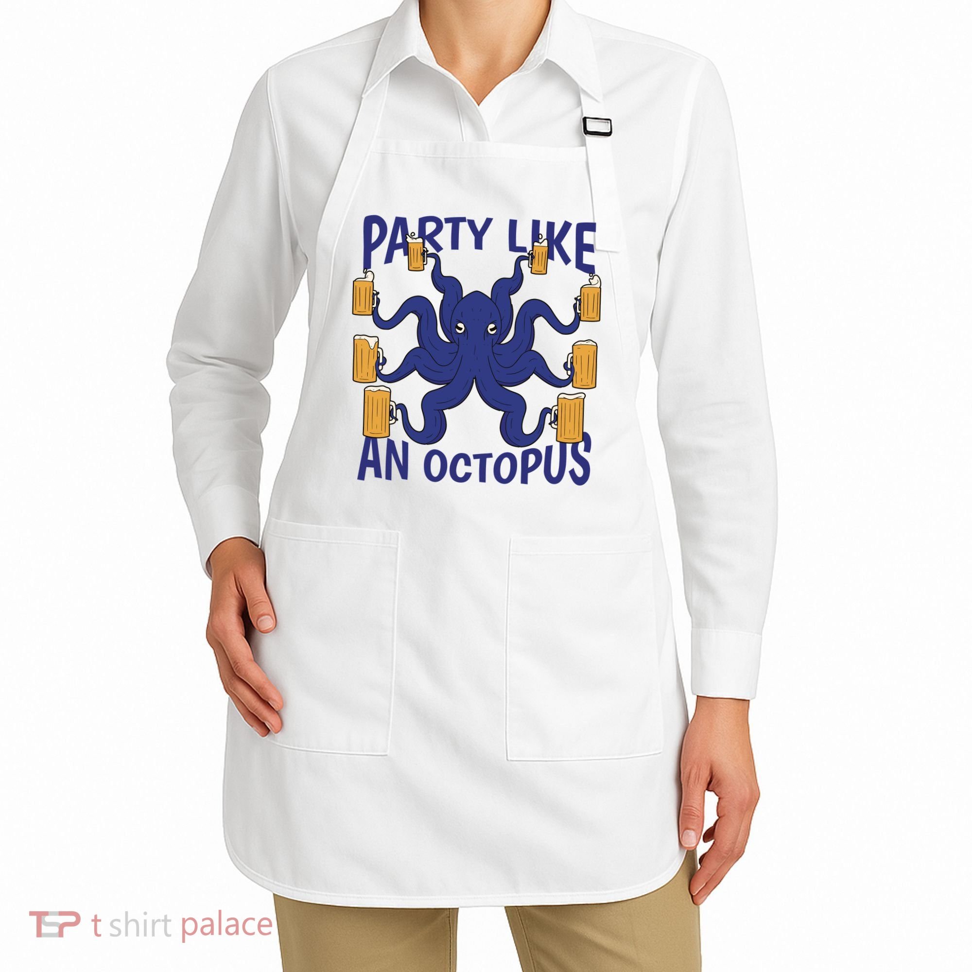 Party Like An Octopus Beer Apron