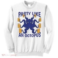 Party Like An Octopus Beer Sweatshirt thumb 0