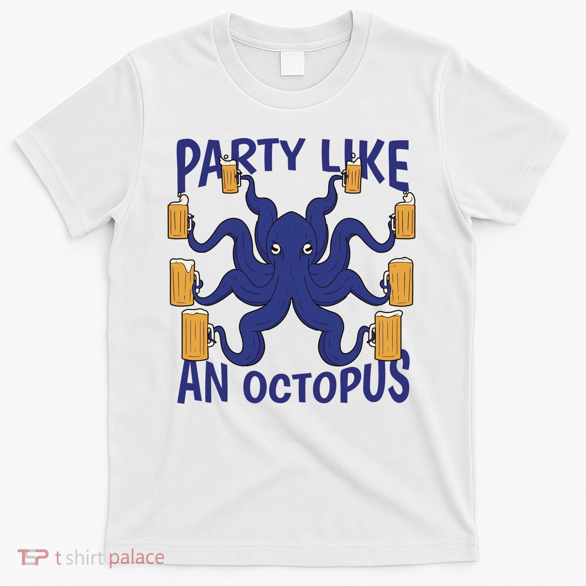 Party Like An Octopus Beer T-Shirt