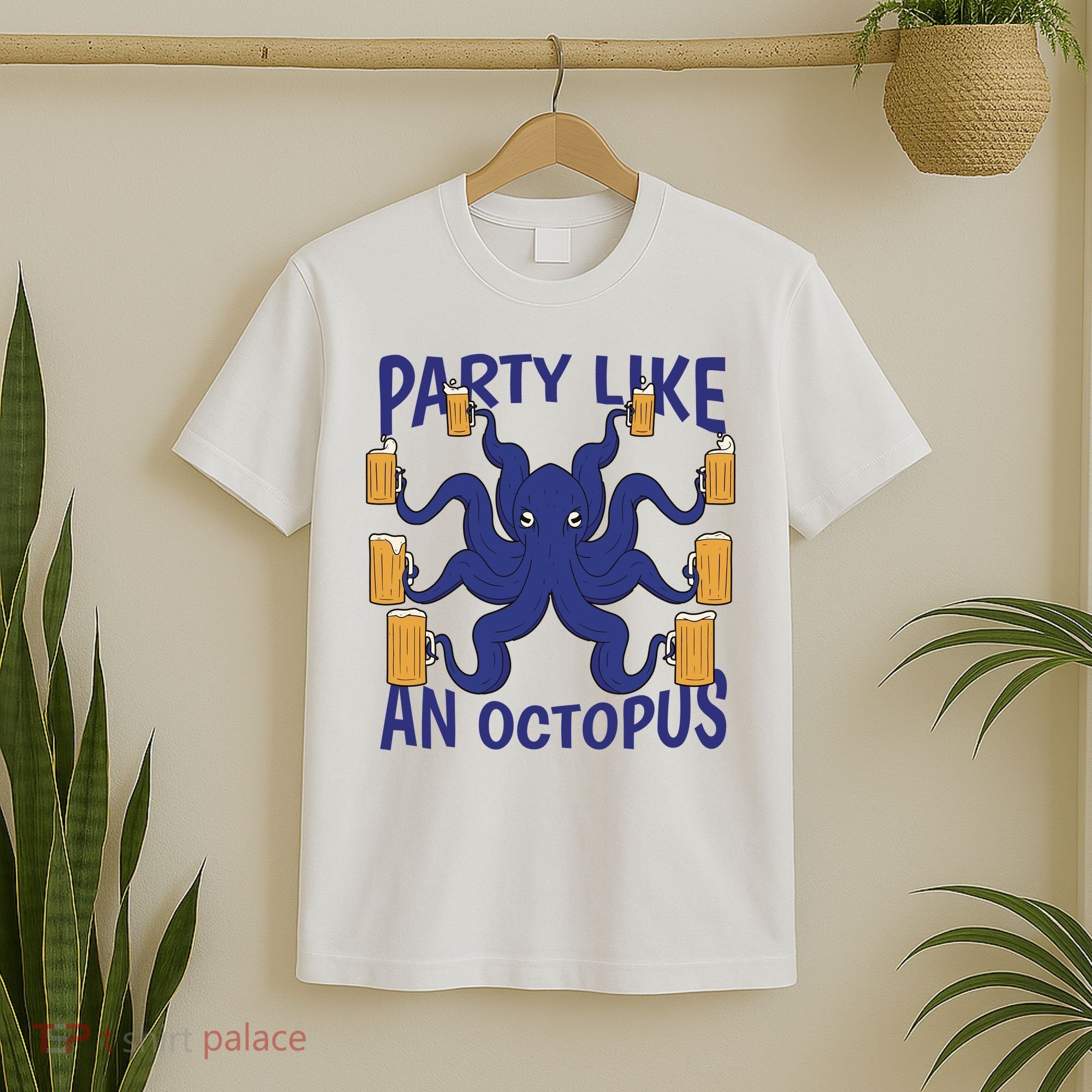 Party Like An Octopus Beer T-Shirt