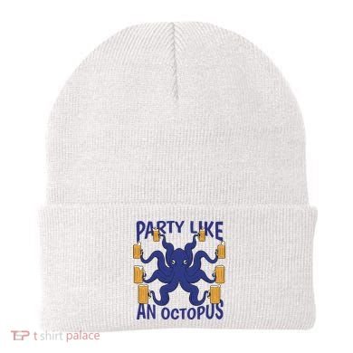 Party Like An Octopus Beer Beanie