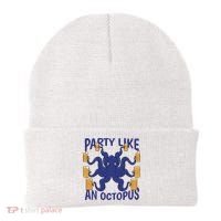 Party Like An Octopus Beer Beanie thumb 0