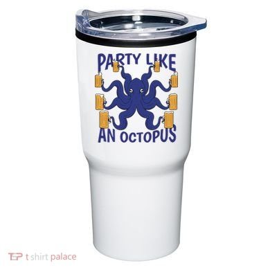 Party Like An Octopus Beer Tumbler