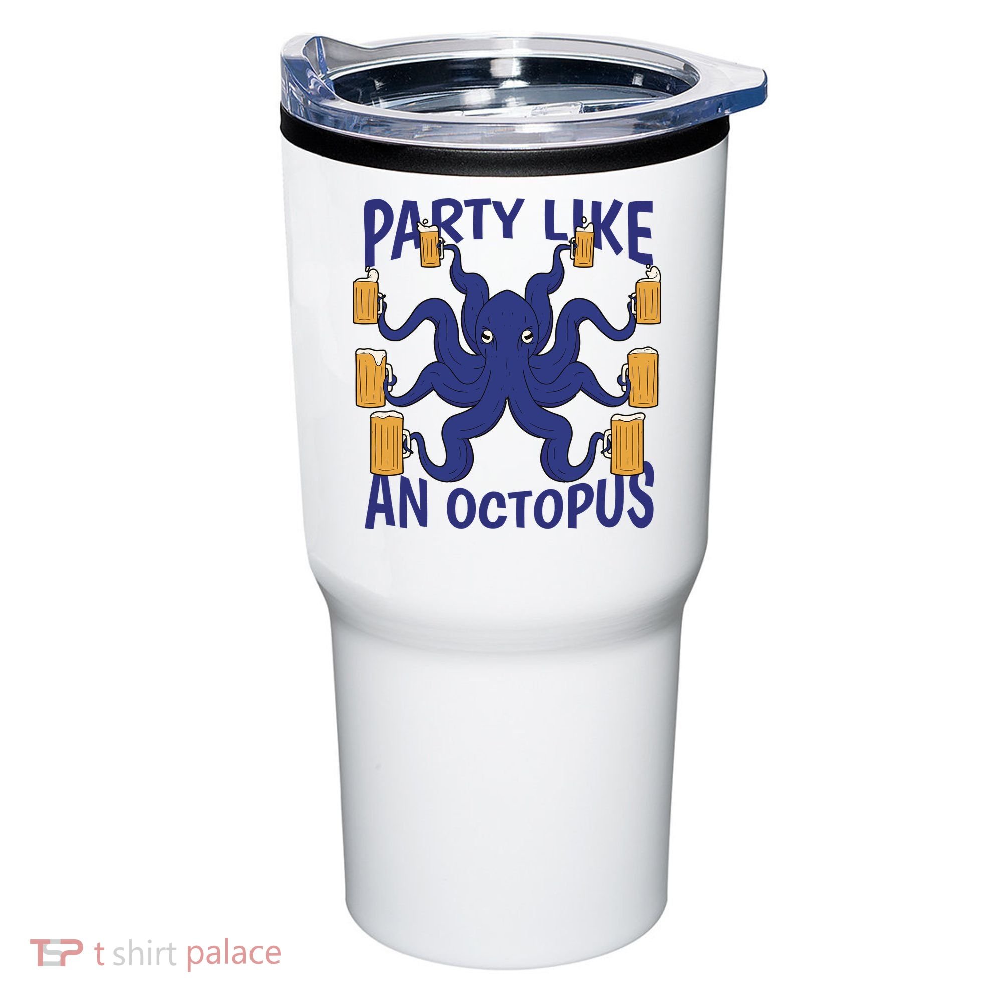 Party Like An Octopus Beer Tumbler