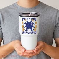 Party Like An Octopus Beer Tumbler thumb 2