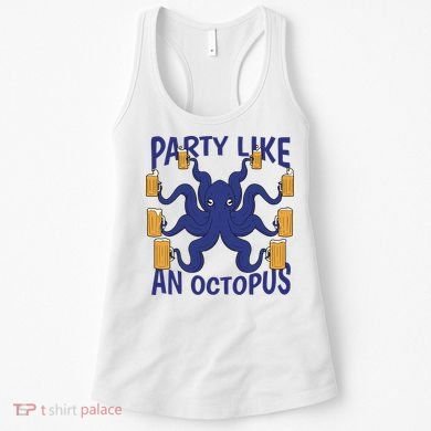 Party Like An Octopus Beer Women's Tank Top