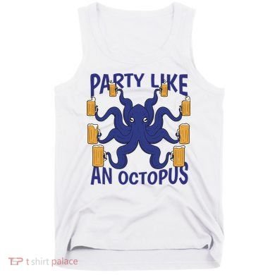 Party Like An Octopus Beer Tank Top