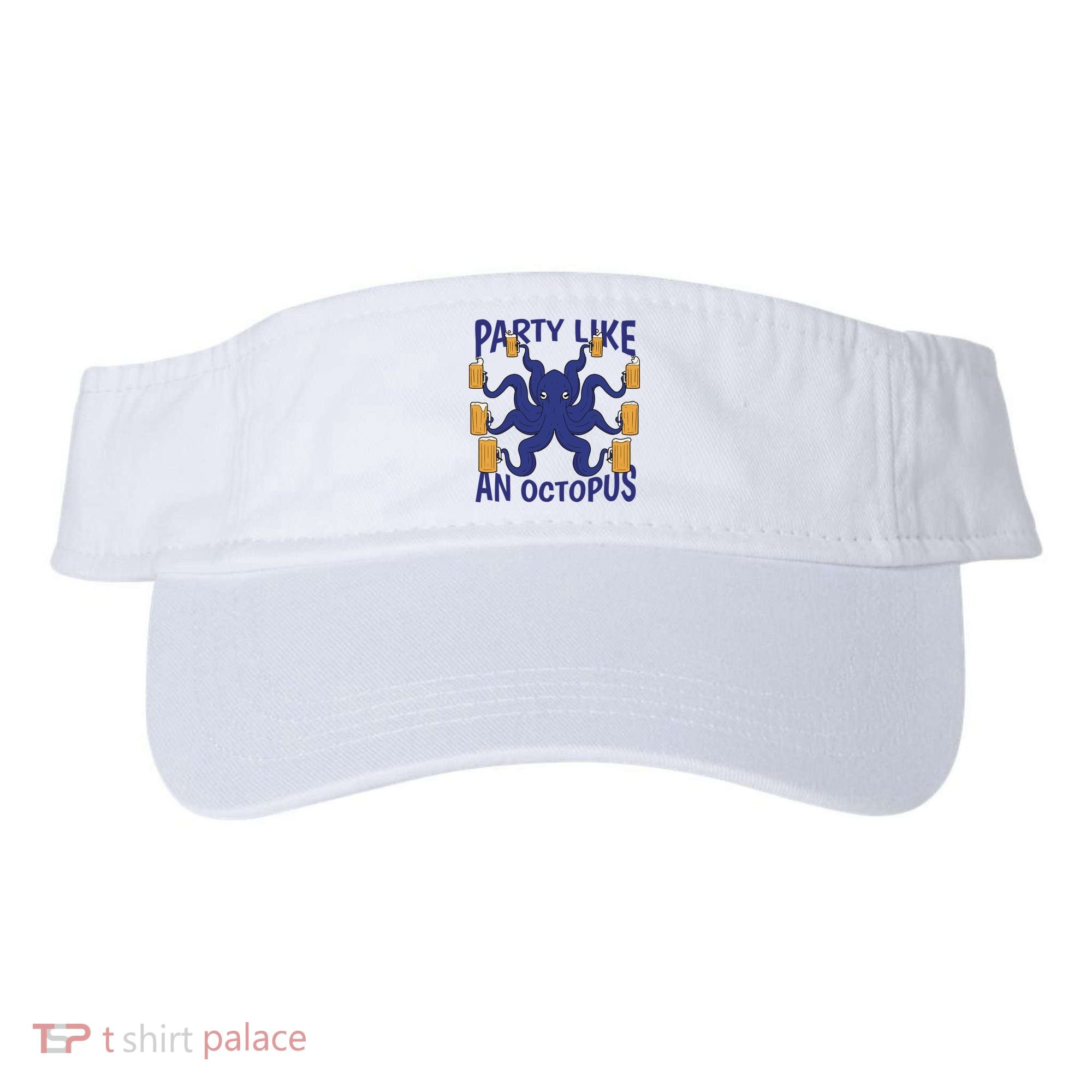 Party Like An Octopus Beer Visor