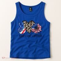Peace Love America Independence Day 4th Of July Us Gift Tank Top thumb 2