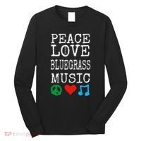 Peace Love And Bluegrass Music Bluegrass Long Sleeve Shirt thumb 0