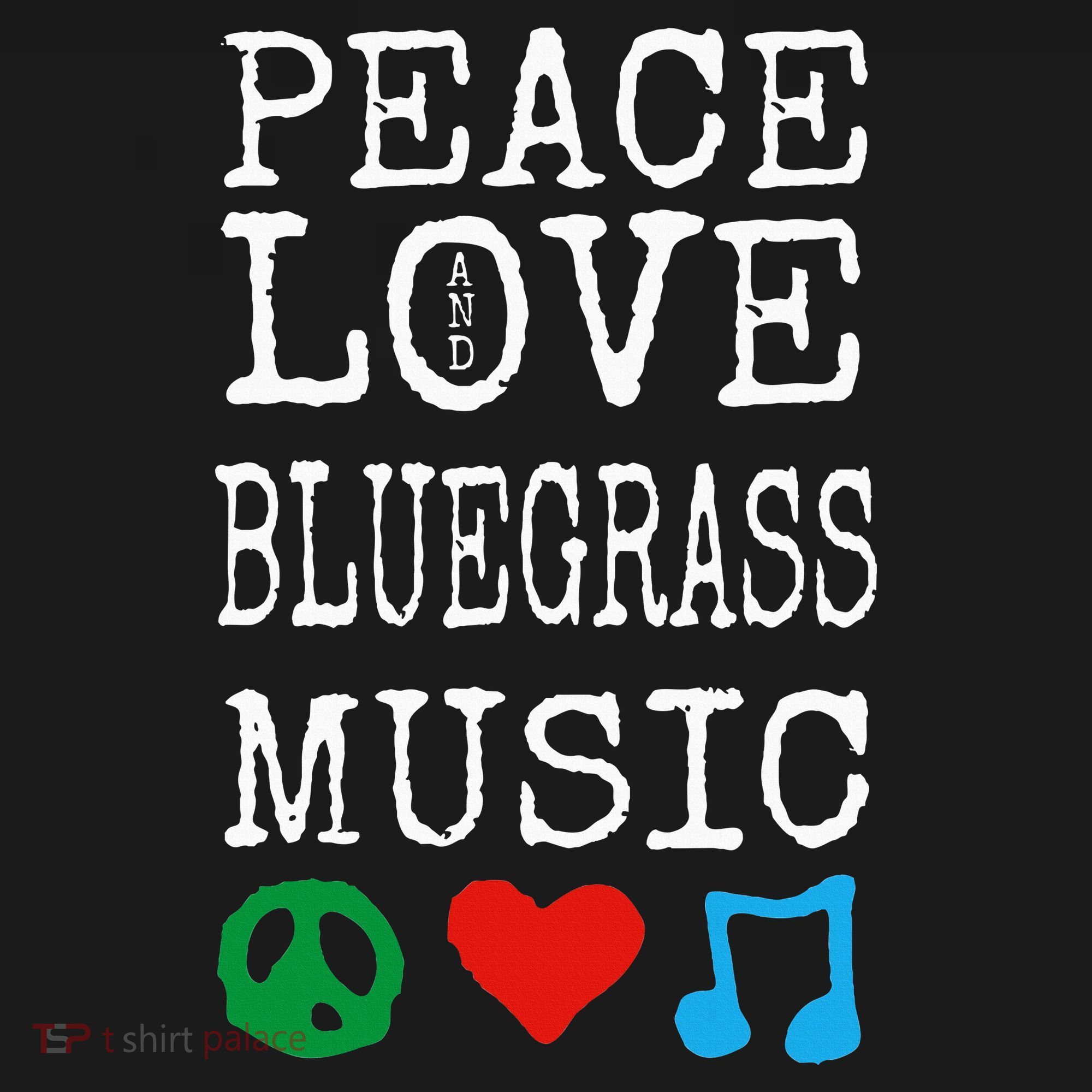 Peace Love And Bluegrass Music Bluegrass Long Sleeve Shirt