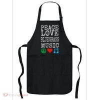Peace Love And Bluegrass Music Bluegrass Apron thumb 0