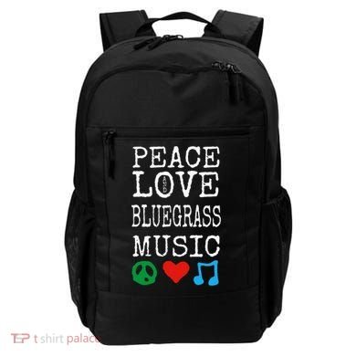 Peace Love And Bluegrass Music Bluegrass Backpack
