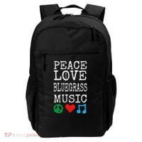 Peace Love And Bluegrass Music Bluegrass Backpack thumb 0