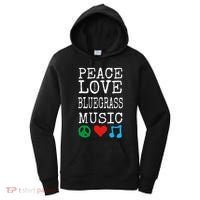 Peace Love And Bluegrass Music Bluegrass Women's Hoodie thumb 0