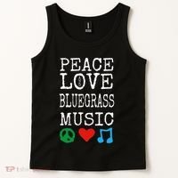 Peace Love And Bluegrass Music Bluegrass Tank Top thumb 2