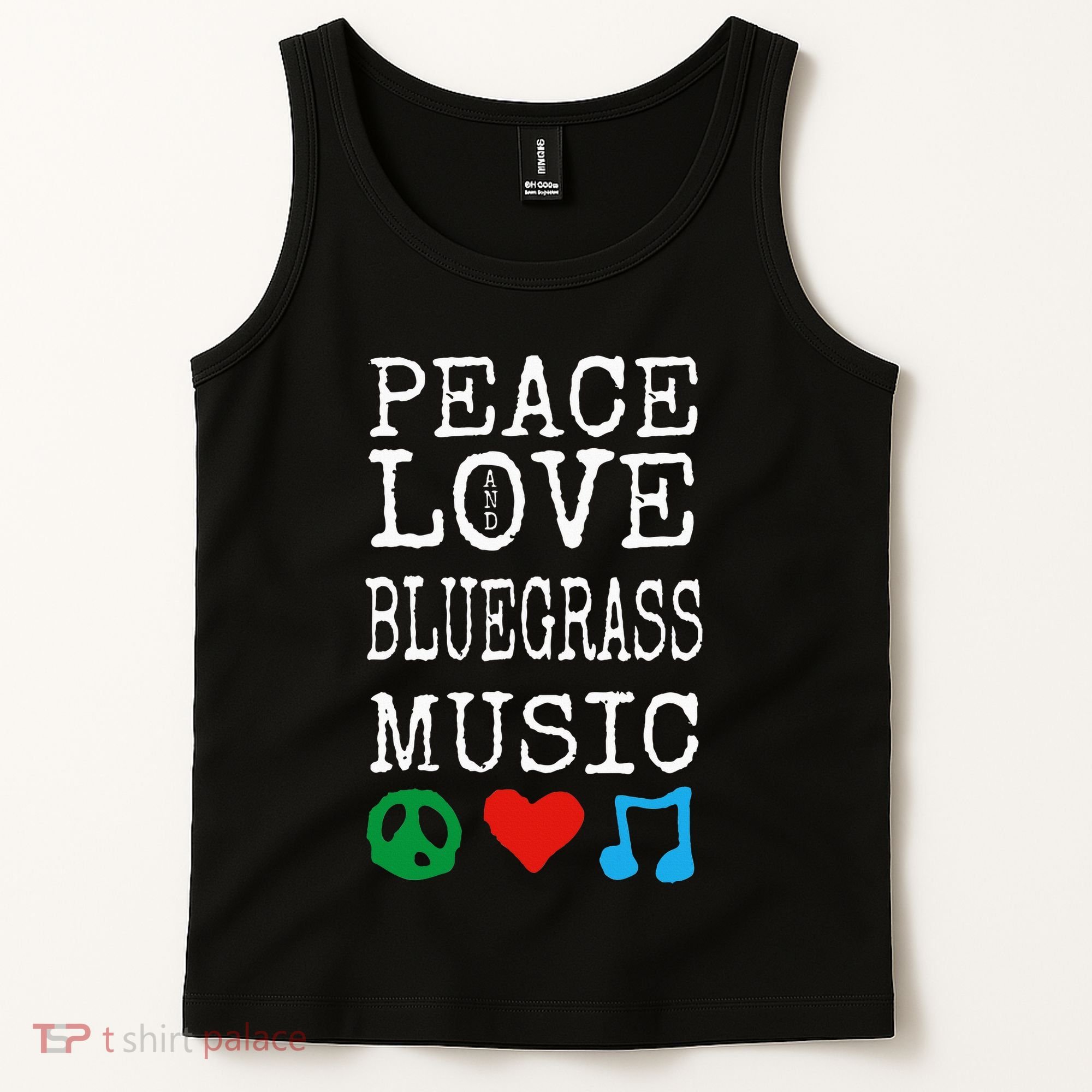 Peace Love And Bluegrass Music Bluegrass Tank Top