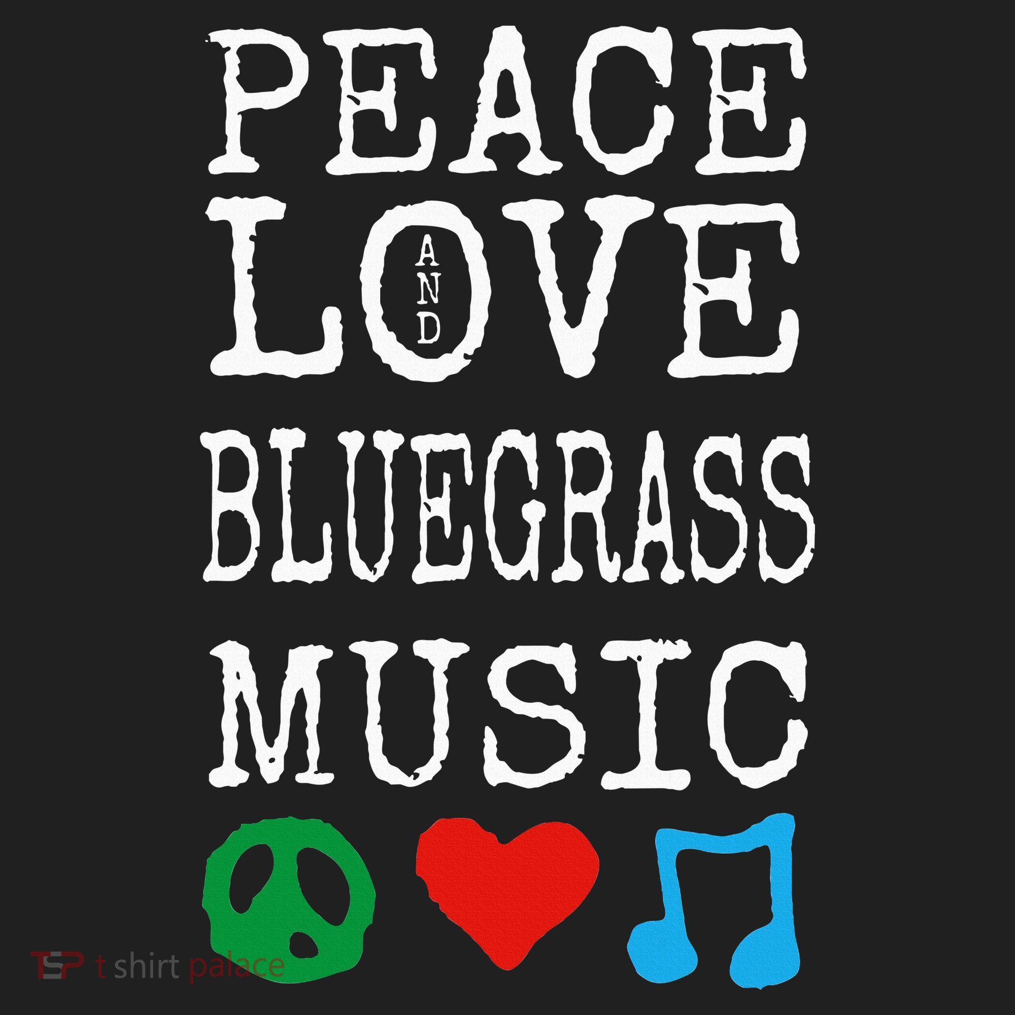 Peace Love And Bluegrass Music Bluegrass Golf Towel